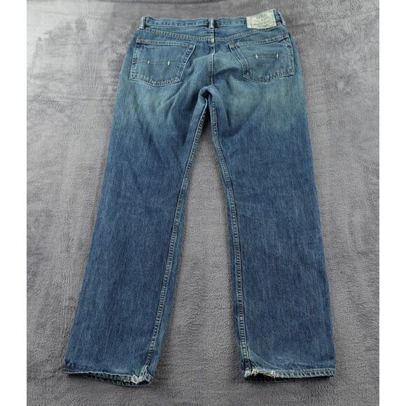 Polo Ralph Lauren Jeans Mens 32X28 Blue Straight Leg Classic Preppy 15941 - Picture 2 of 16